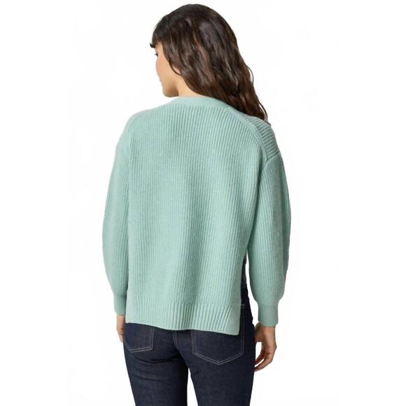 NEW LILLA P relaxed side vent cardigan in frost - Picture 3 of 3